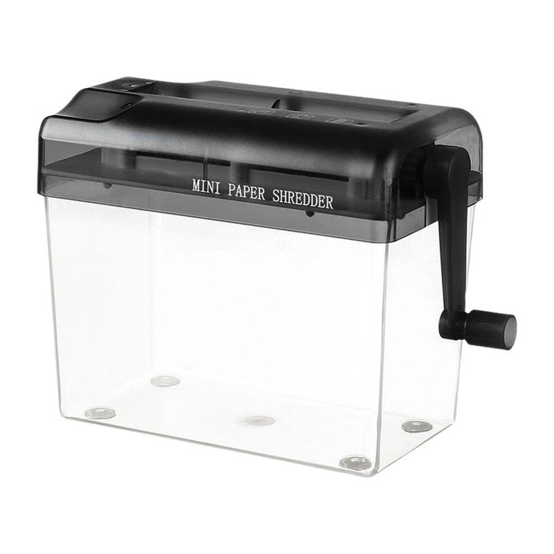 مُحَطِّم يدوي صغير، أداة قطع مستندات A6 المحمولة، قرطاسية مكتبية صغيرة، للمكتب والمدرسة والمنزل (أسود) - Image 1